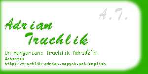 adrian truchlik business card